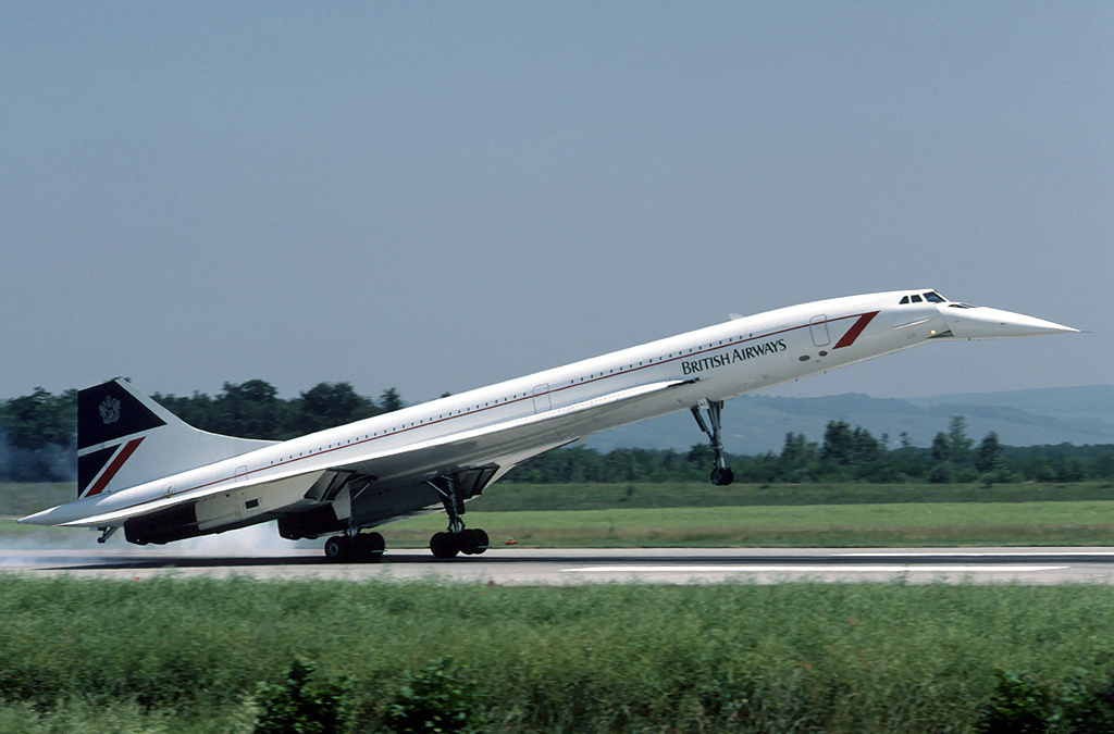 Concorde durante la fase di decollo