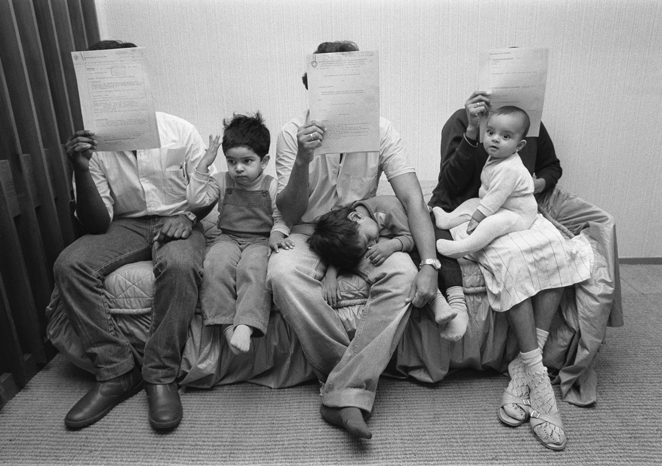 Tamilische Familie, die 1986 ausgeschafft werden sollte.