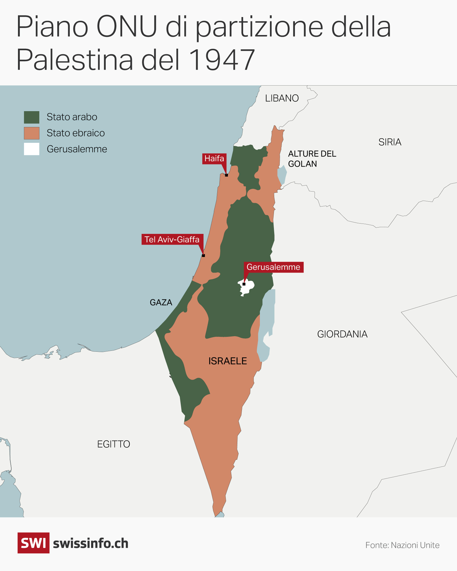 Mappa di israele