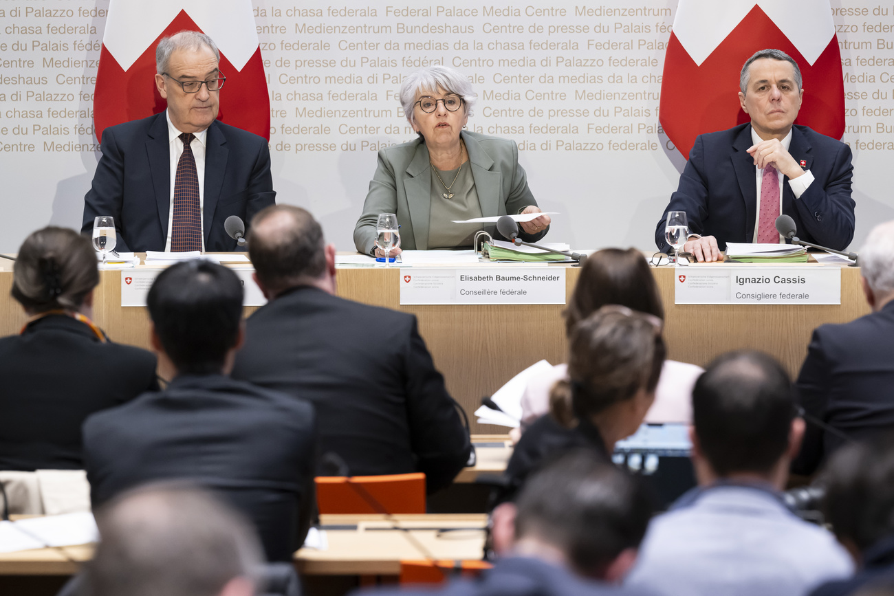 Le Conseil fédéral en conférence de presse