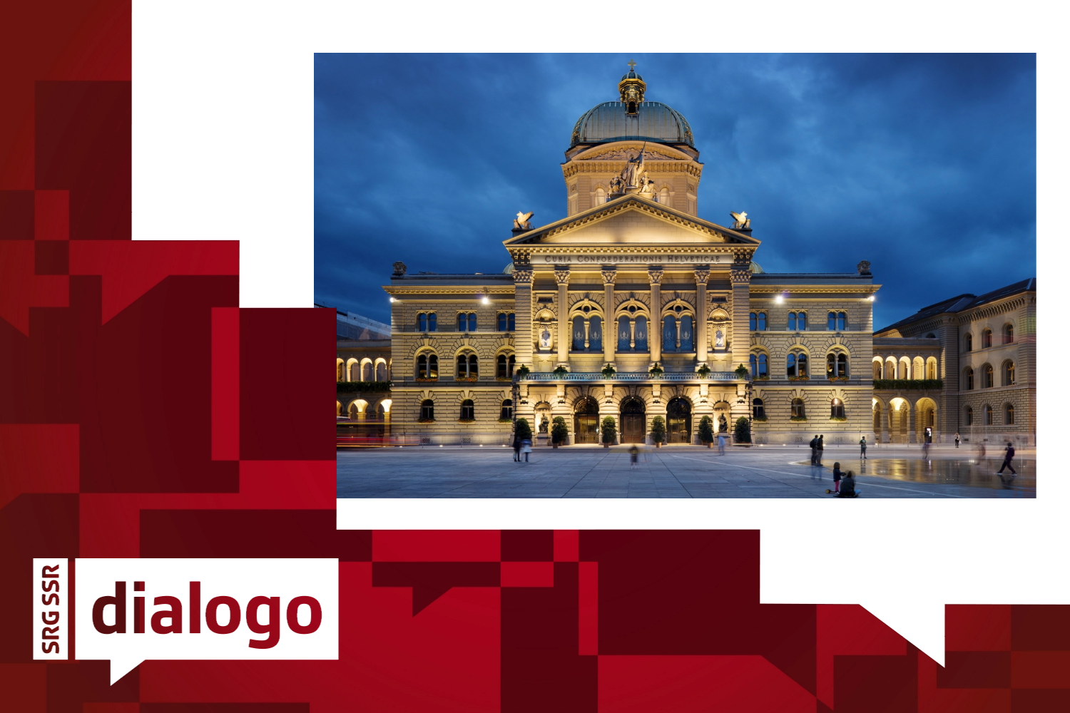 Das Bundeshaus bei Nacht