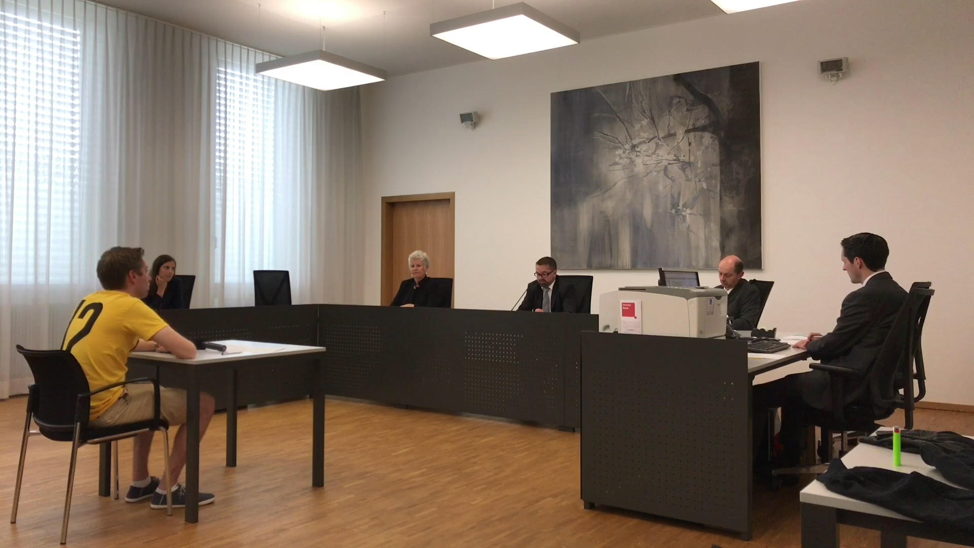 Procès dans un tribunal