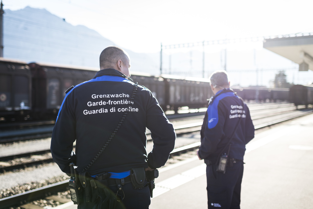Swiss border guards.