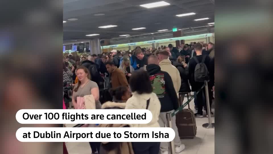 Over 100 flights cancelled at Dublin airport due to storm - SWI ...