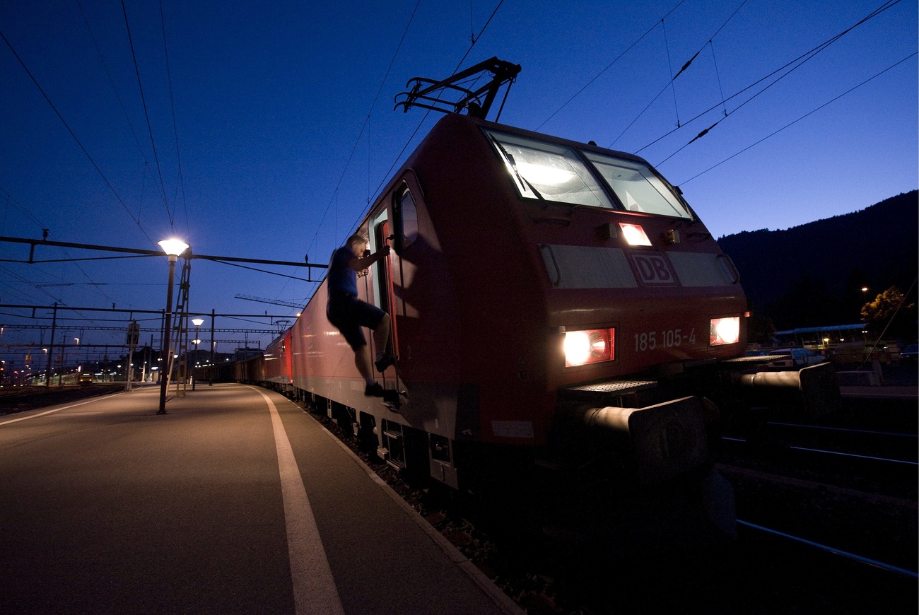 Train at Domodossola, Italy.