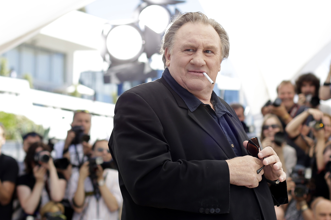 Picture of French actor Gérard Depardieu in Cannes