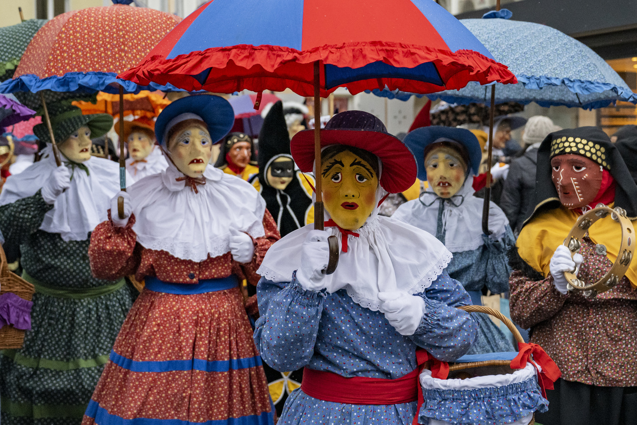 Carnival procession in Brunner, canton Schwyz.