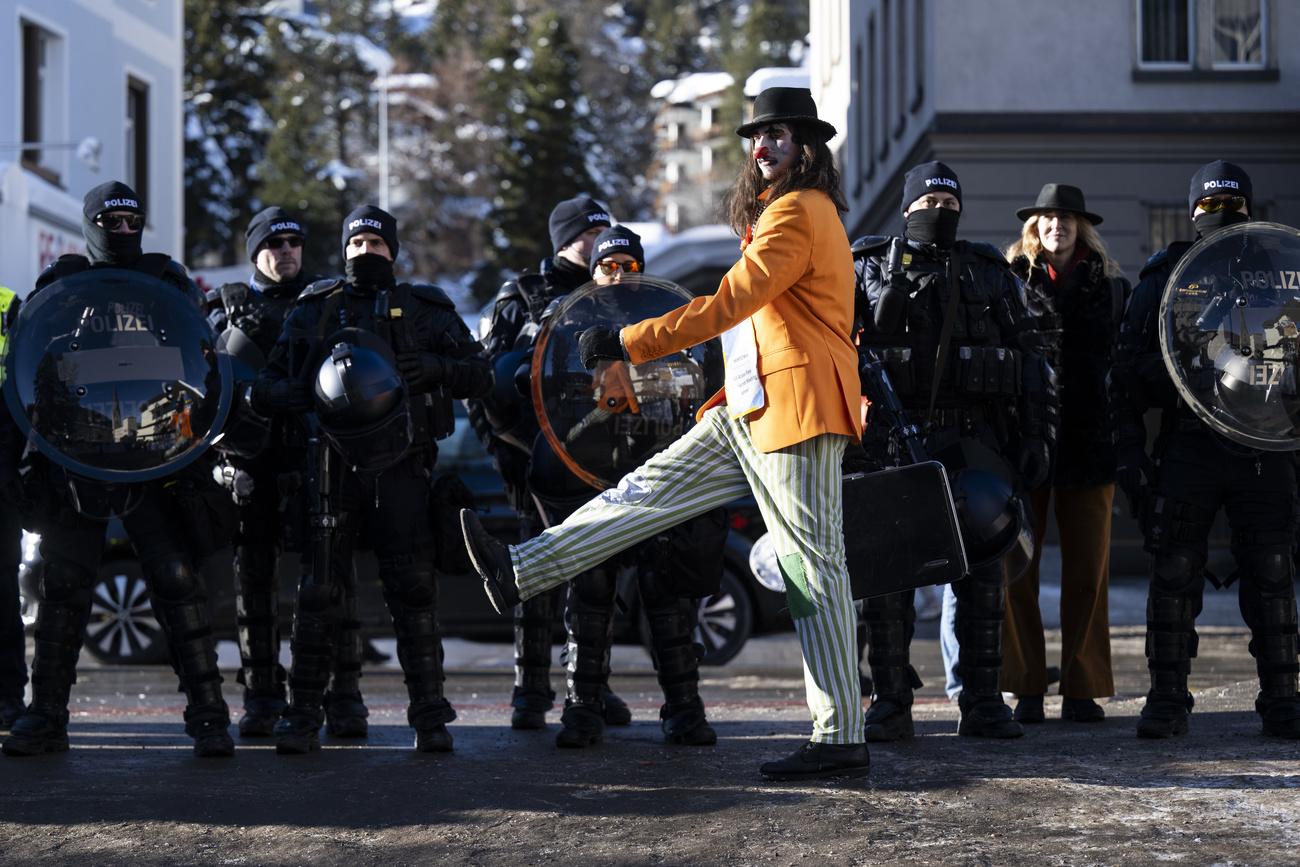 Manifestanti del WEF