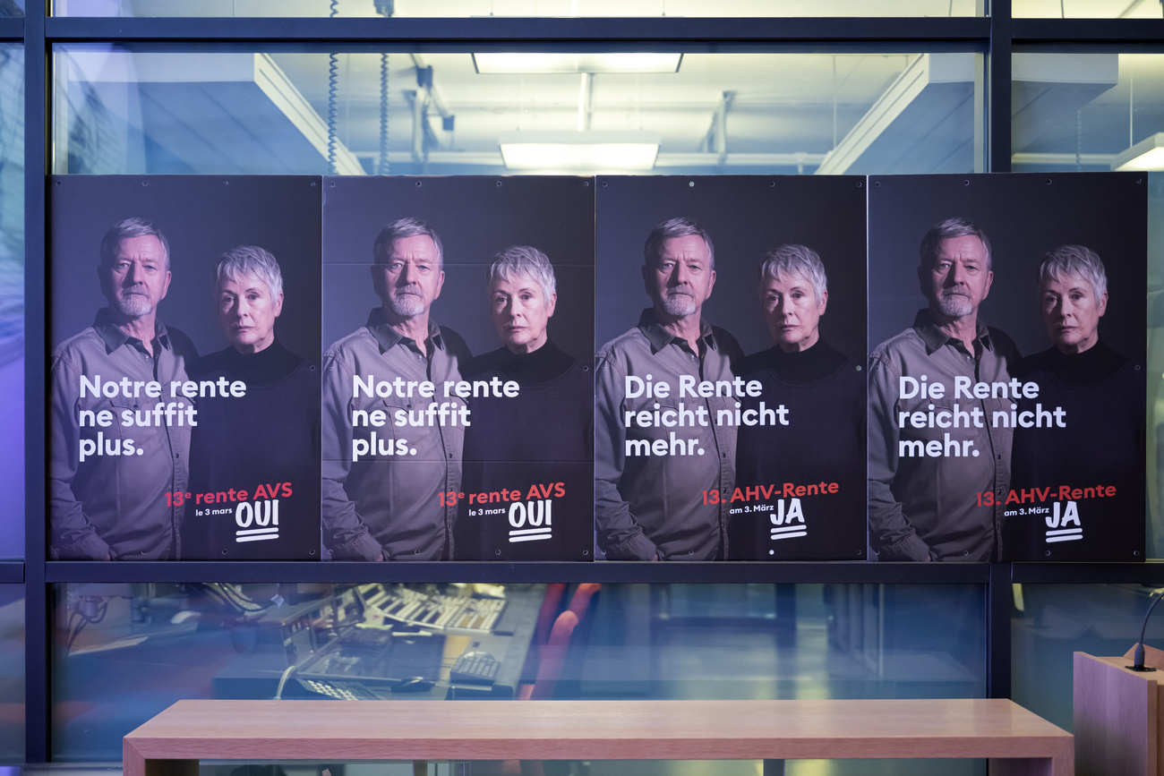 Affiches en faveur de l initiative populaire pour une 13e rente AVS