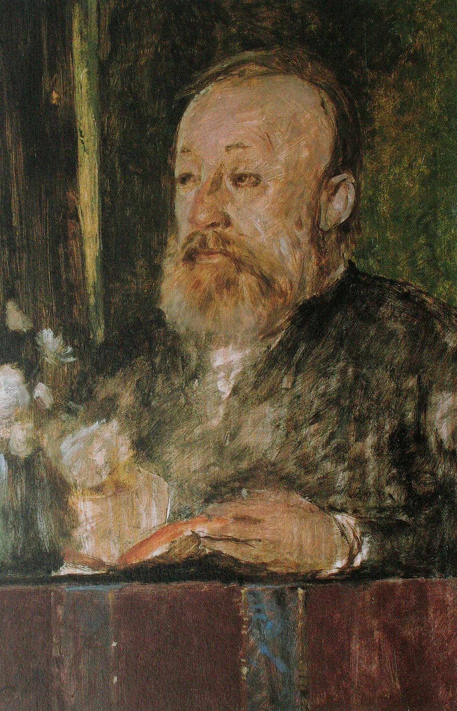 Gottfried Keller, wenige Monate vor seinem Tod. Porträt von Arnold Böcklin (1889)