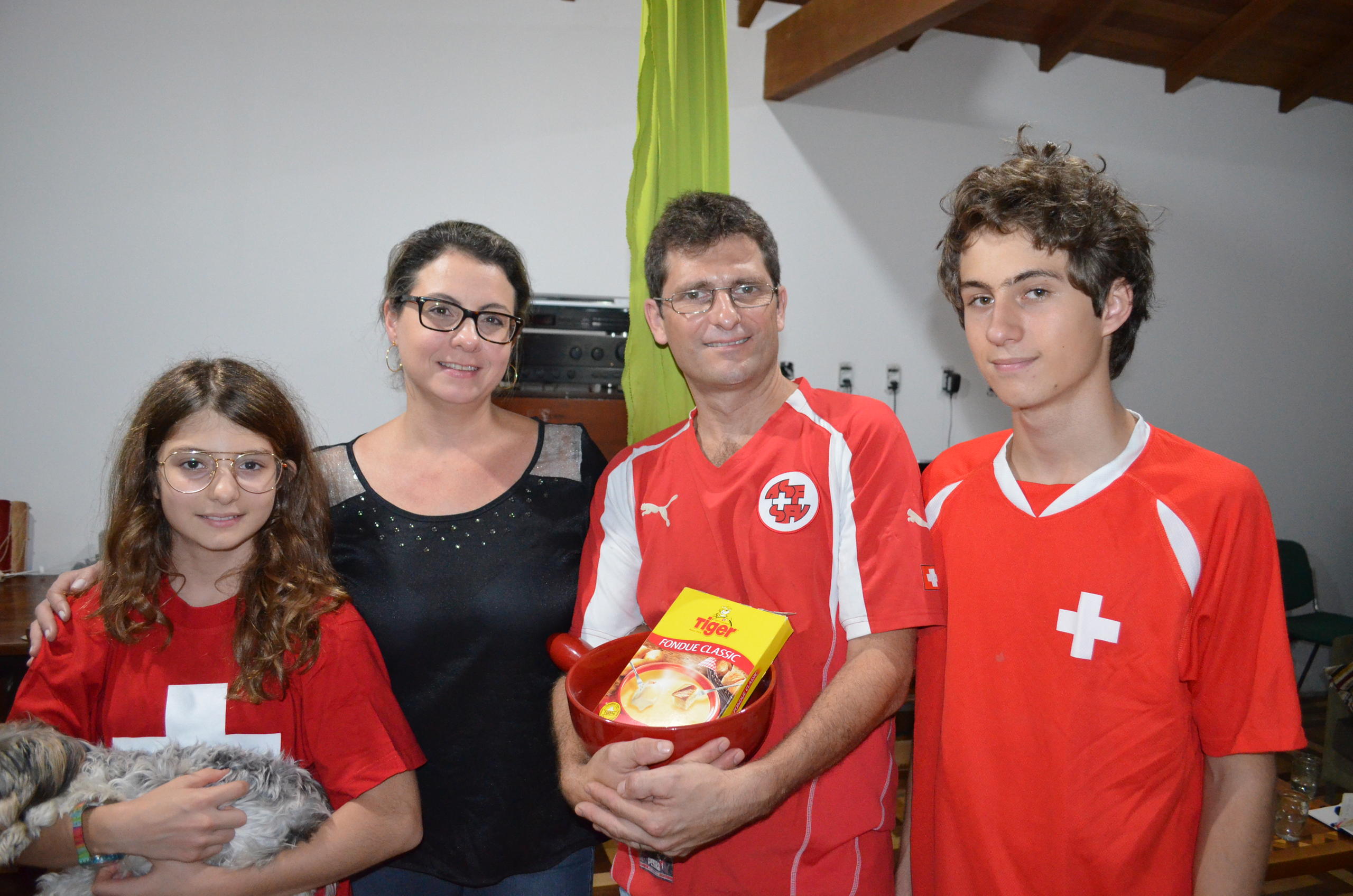 Pessoas de uma família posando