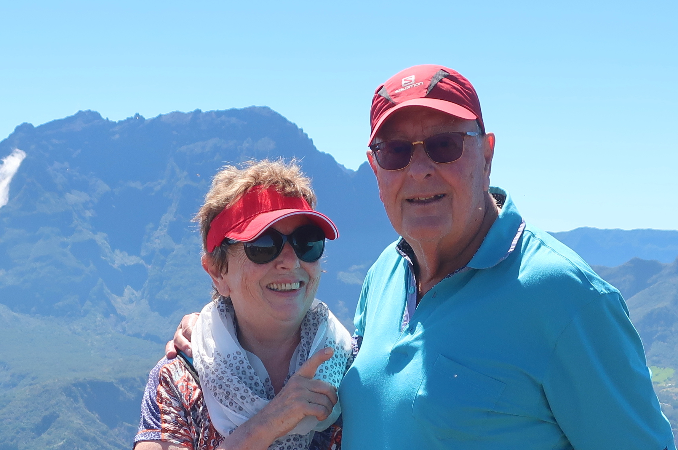 Claudine Tüscher y su esposo