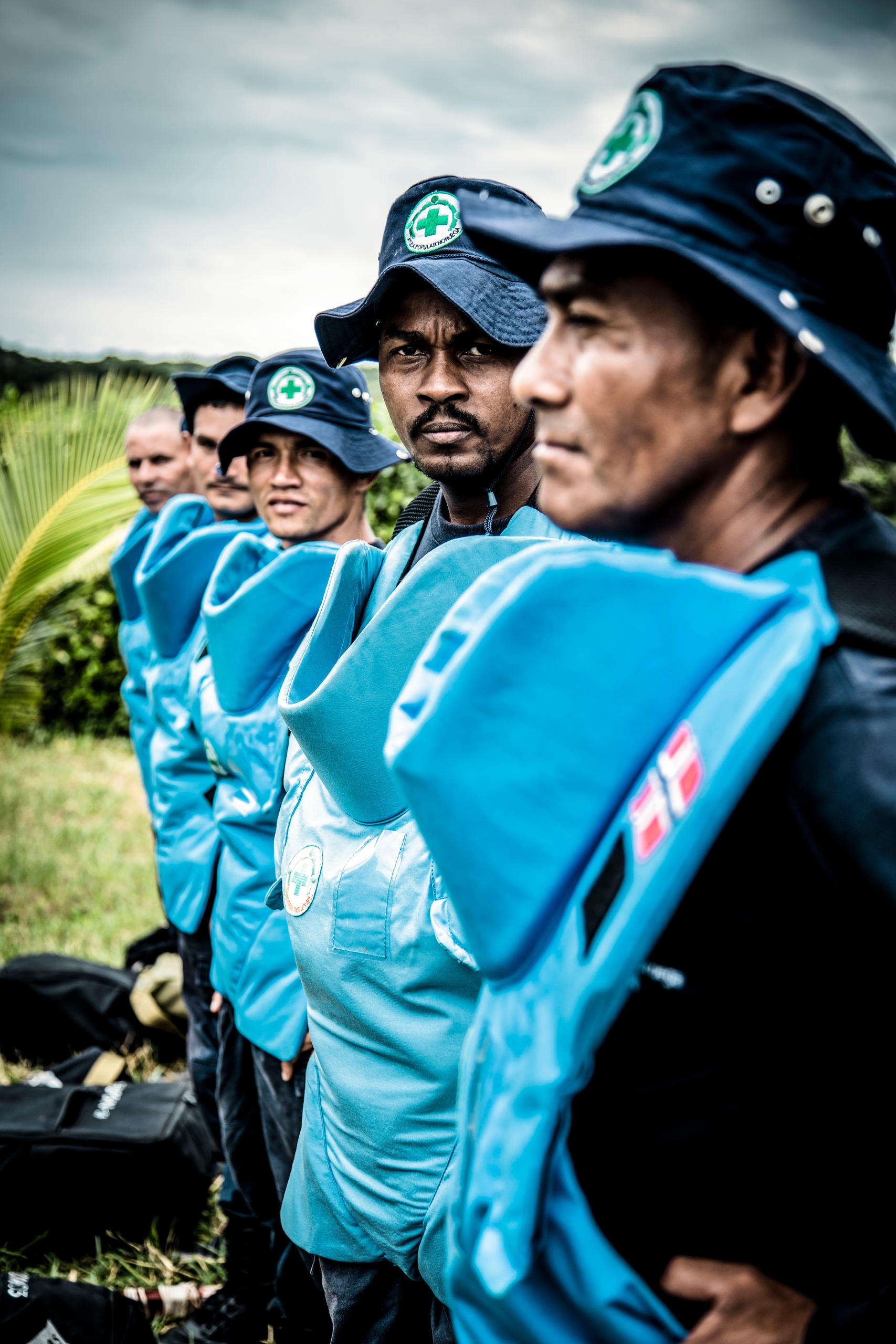 Deminers in Colombia
