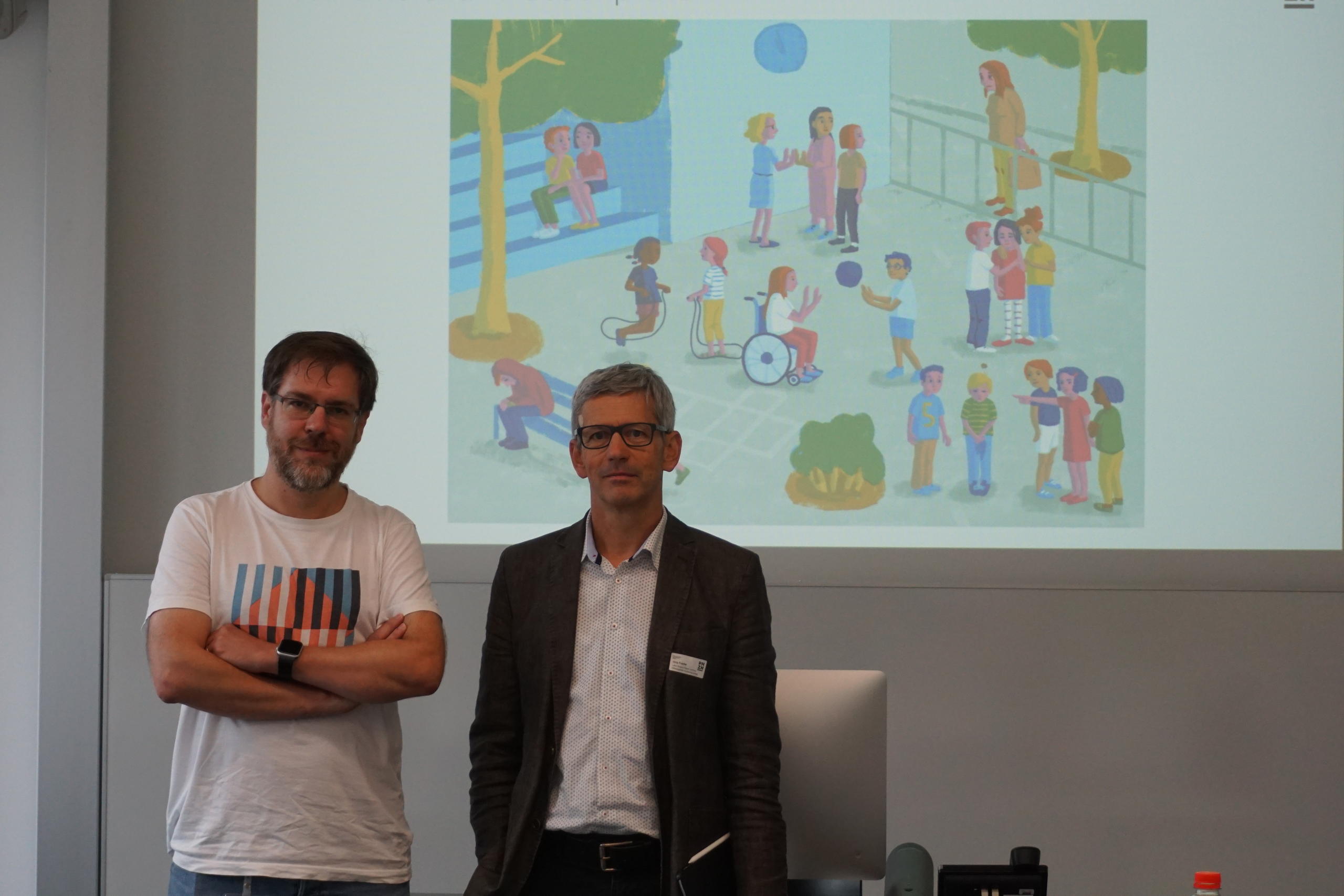David Gavin (left) and Jurg Fraefel