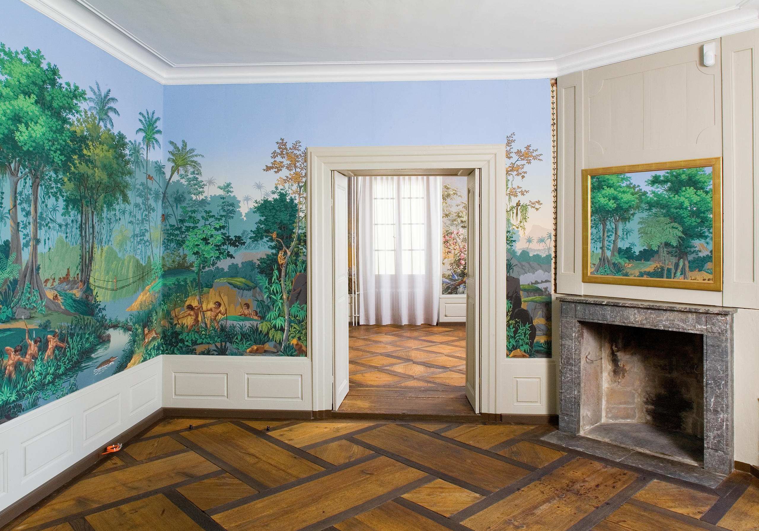 Papier peint dans une salle