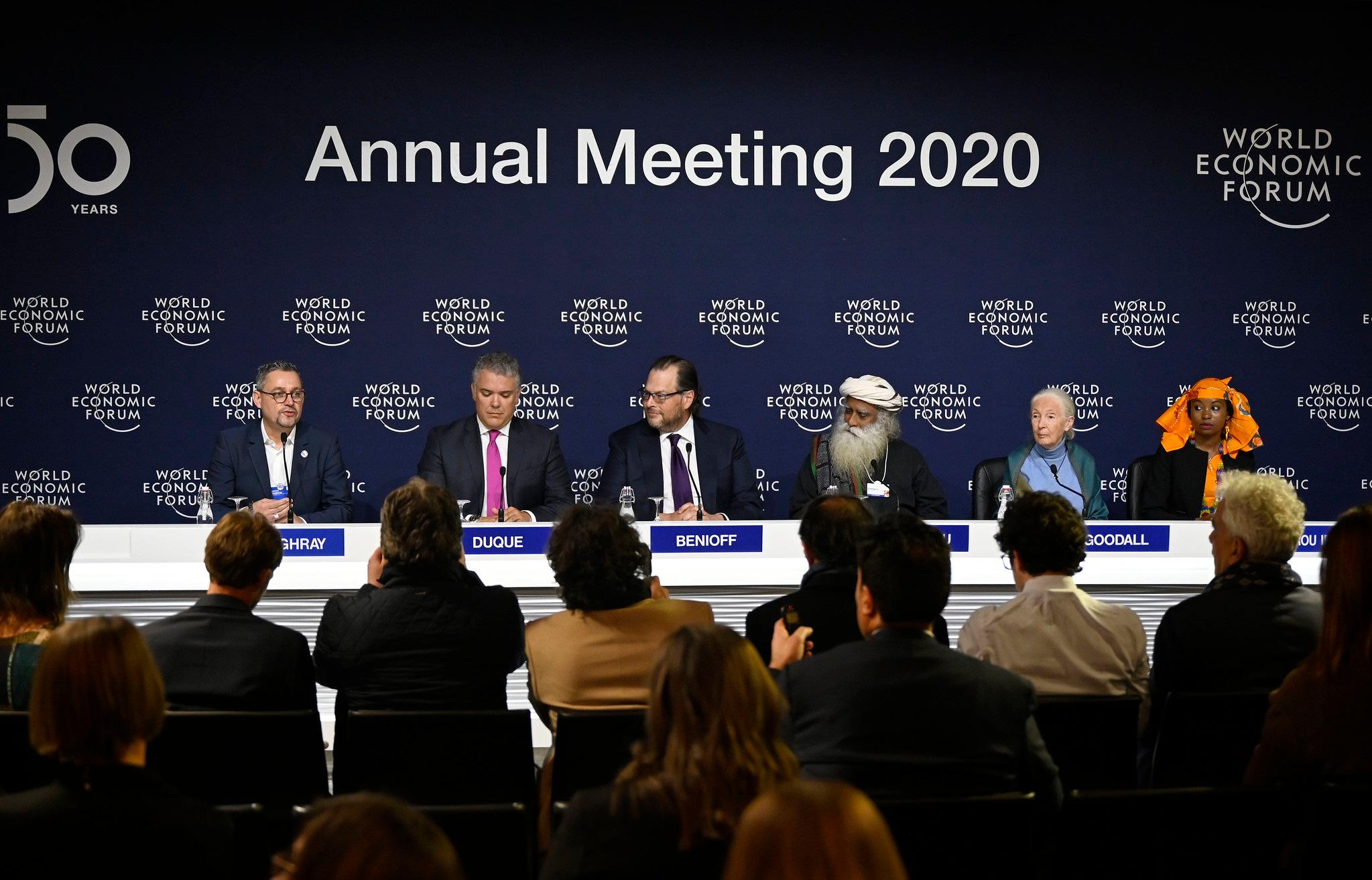 Panel en el Foro de Davos