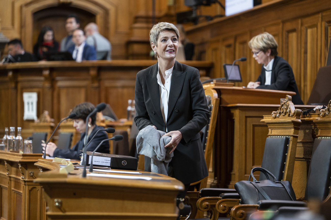 Karin Keller-Suter à la session extraordinaire d avril 2023 du Parlement