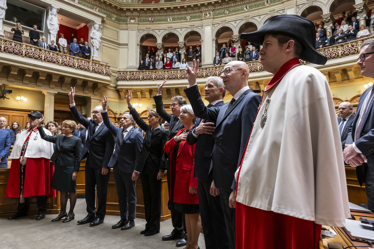 Le nouveau Conseil fédéral élu le 13.12.2023 prête serment