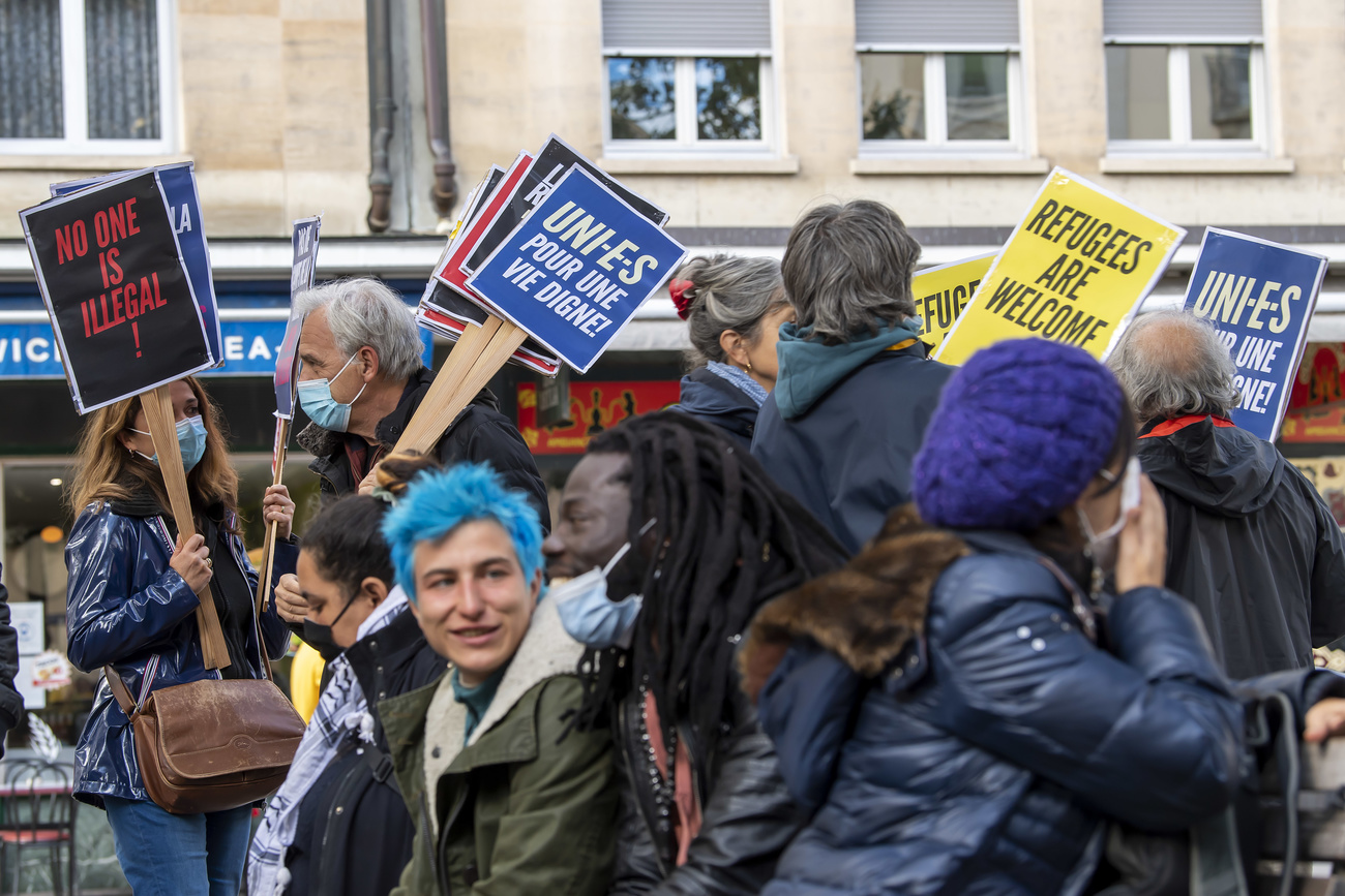 manif pour les réfugiés