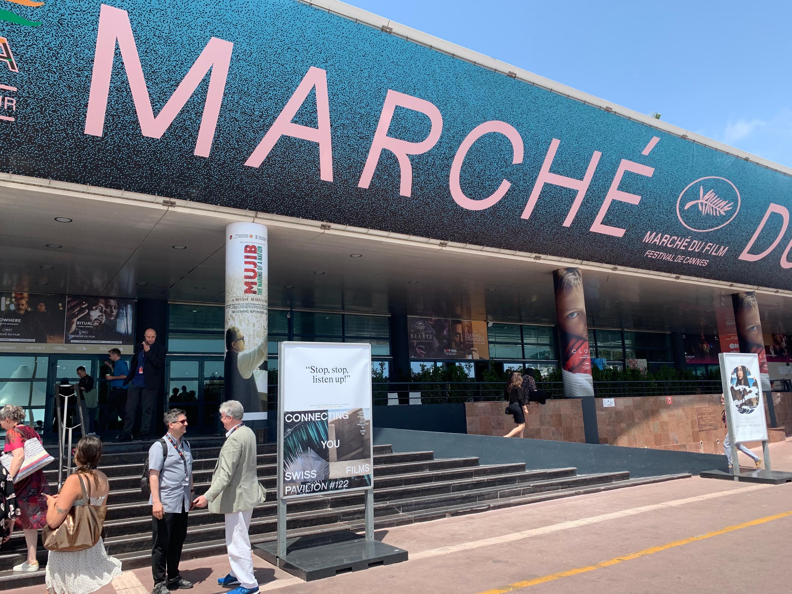 Entrance to the Marché du Film in Cannes