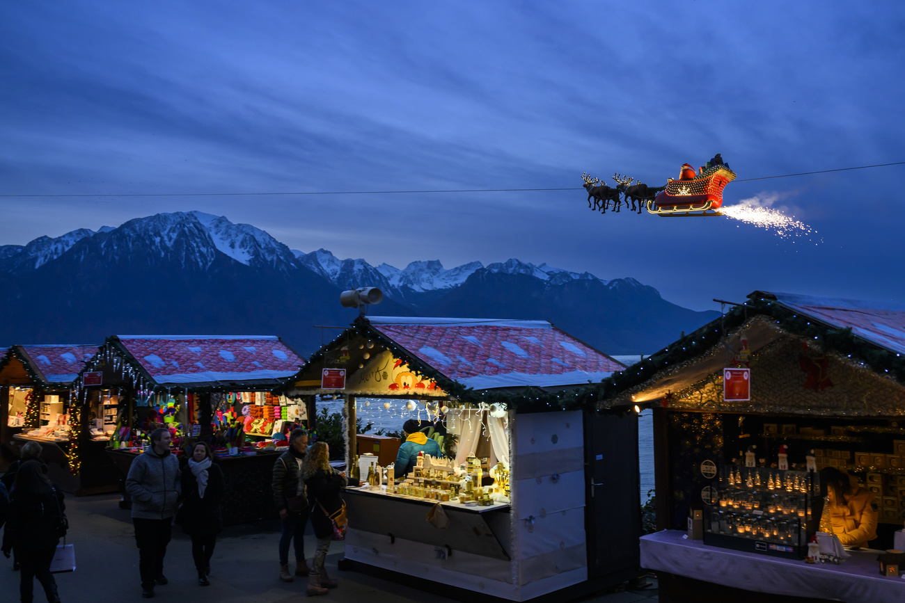 Christmas market in Montreux