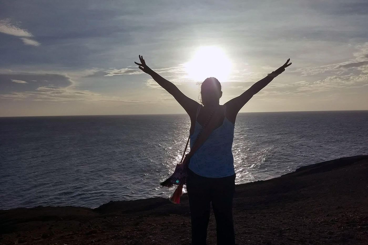 Nathalie Favre am Meer