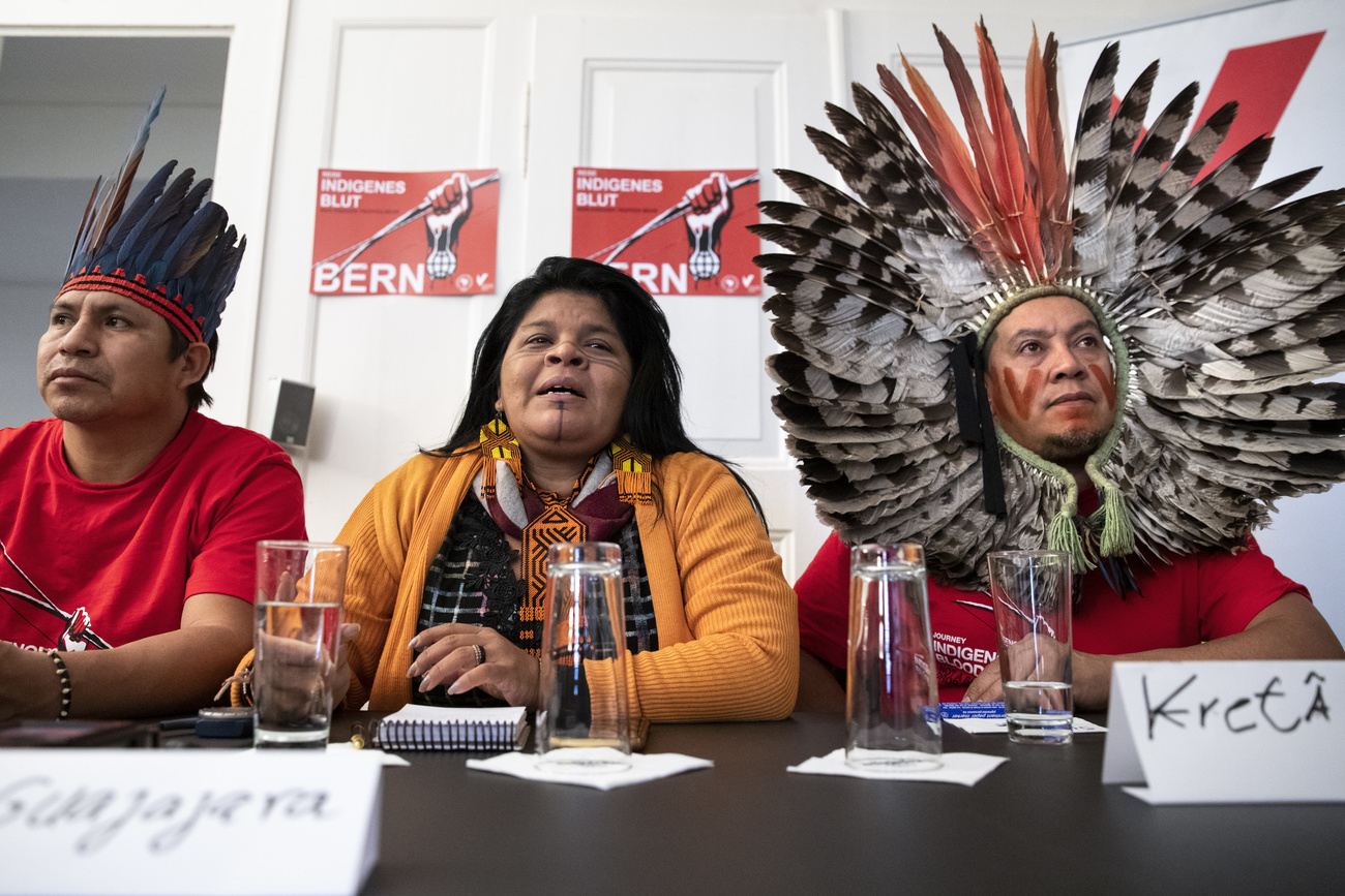 peuples indigènes à Berne contre le libre-échange mercosur AELE