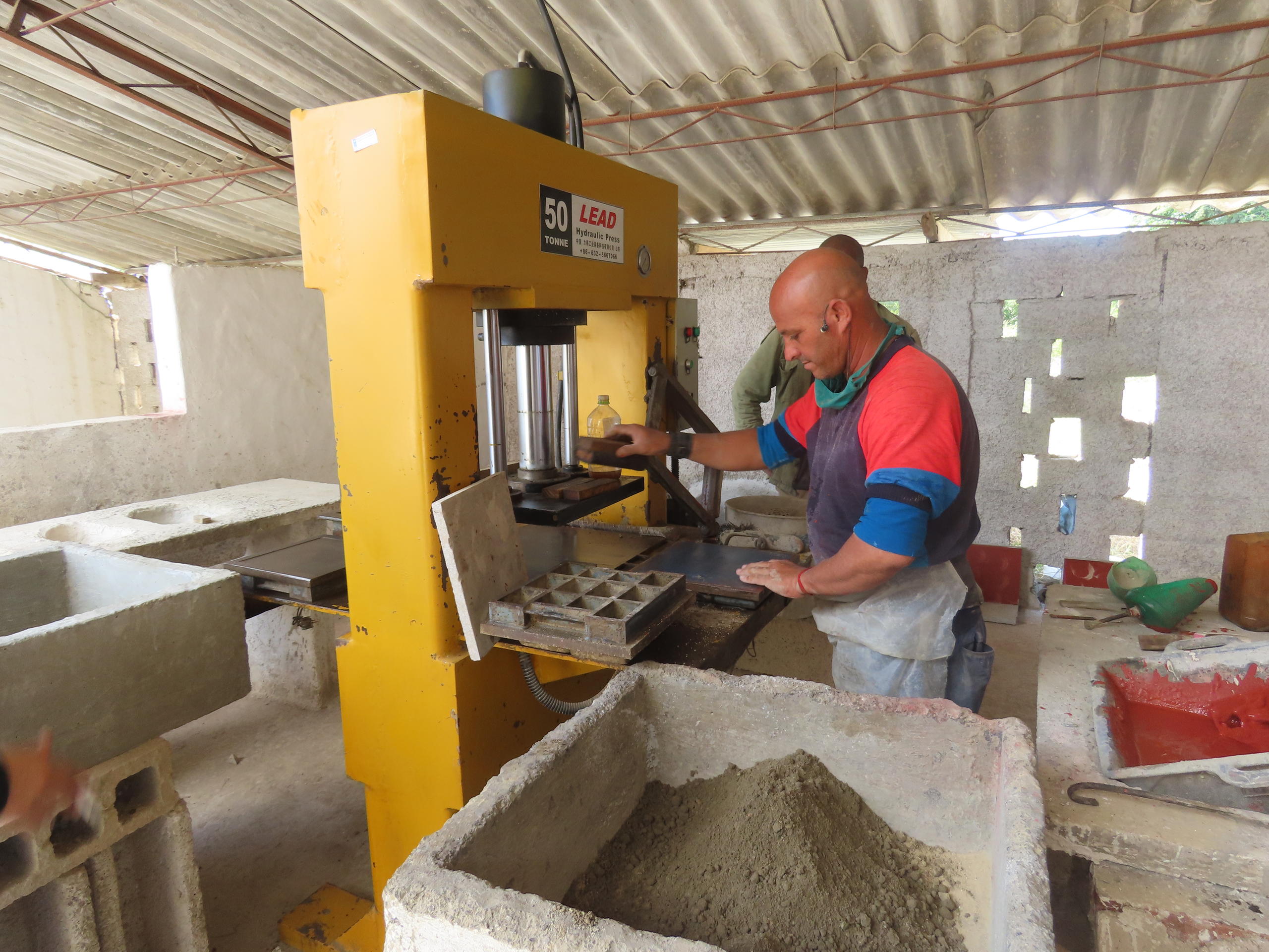 Produktion von Baumaterialen