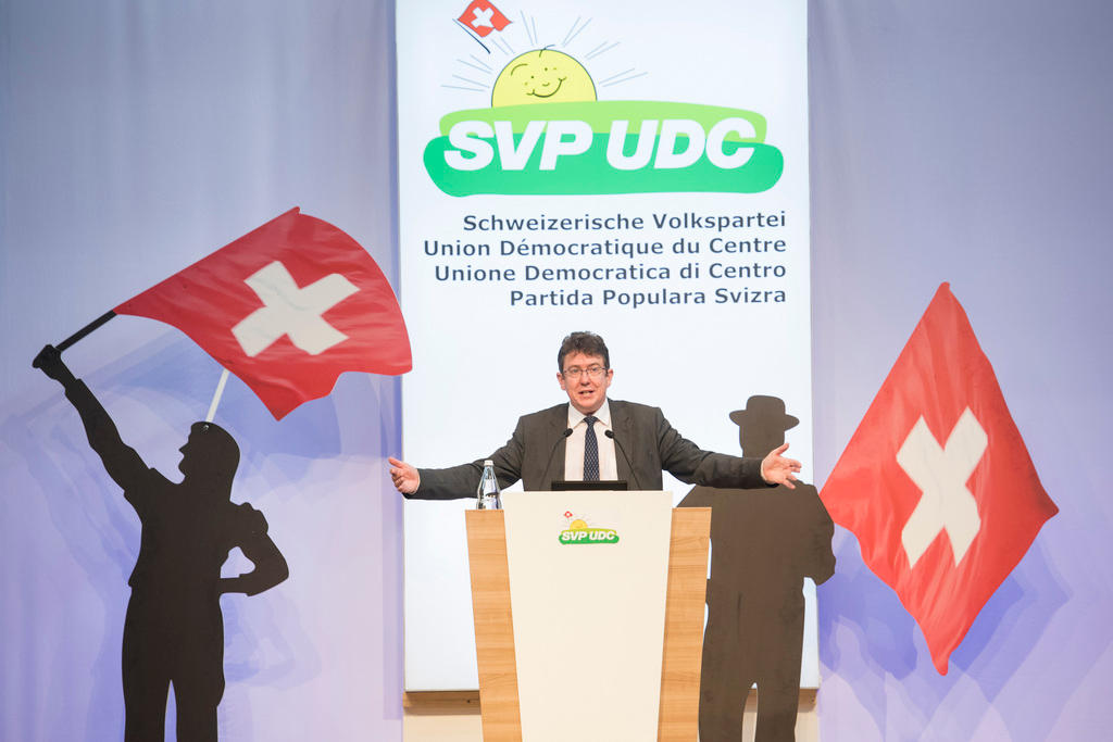 Il presidente UDC Albert Rösti