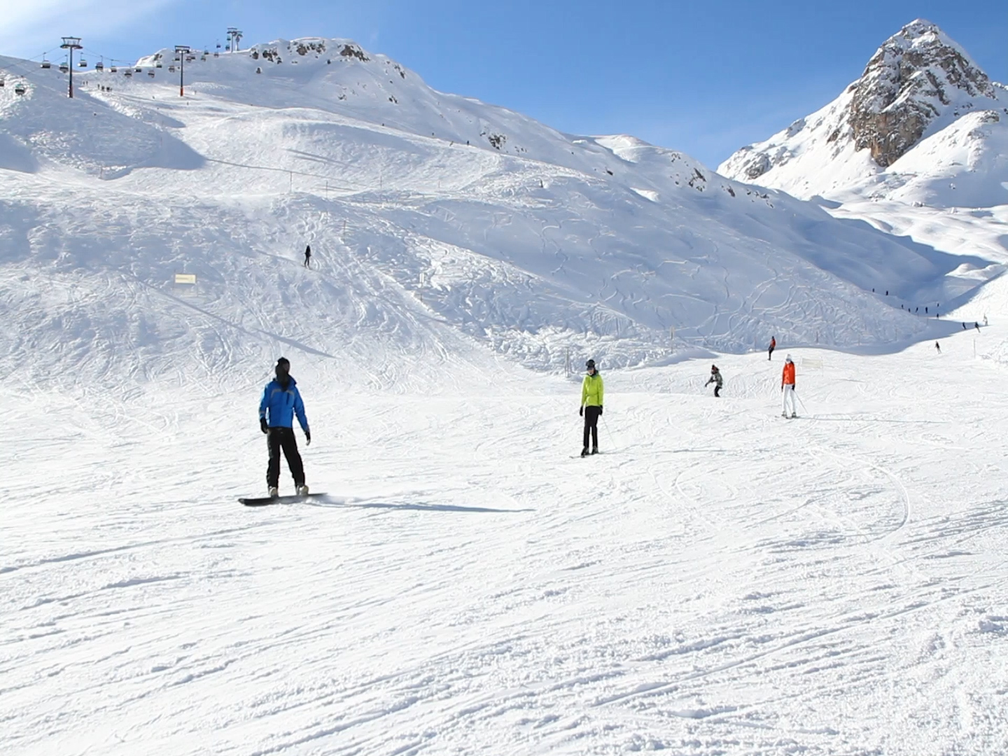 Une piste de ski