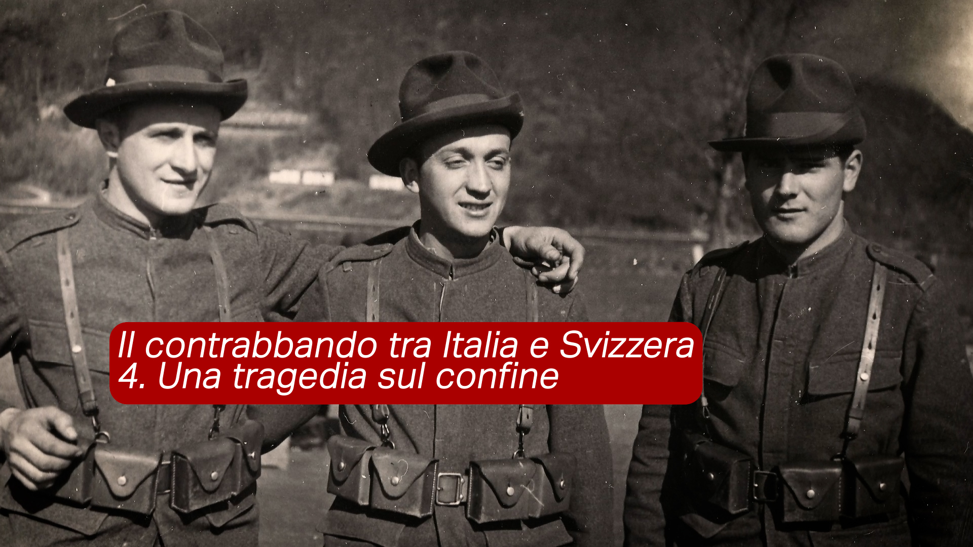 foto d epoca di tre guardie di confine