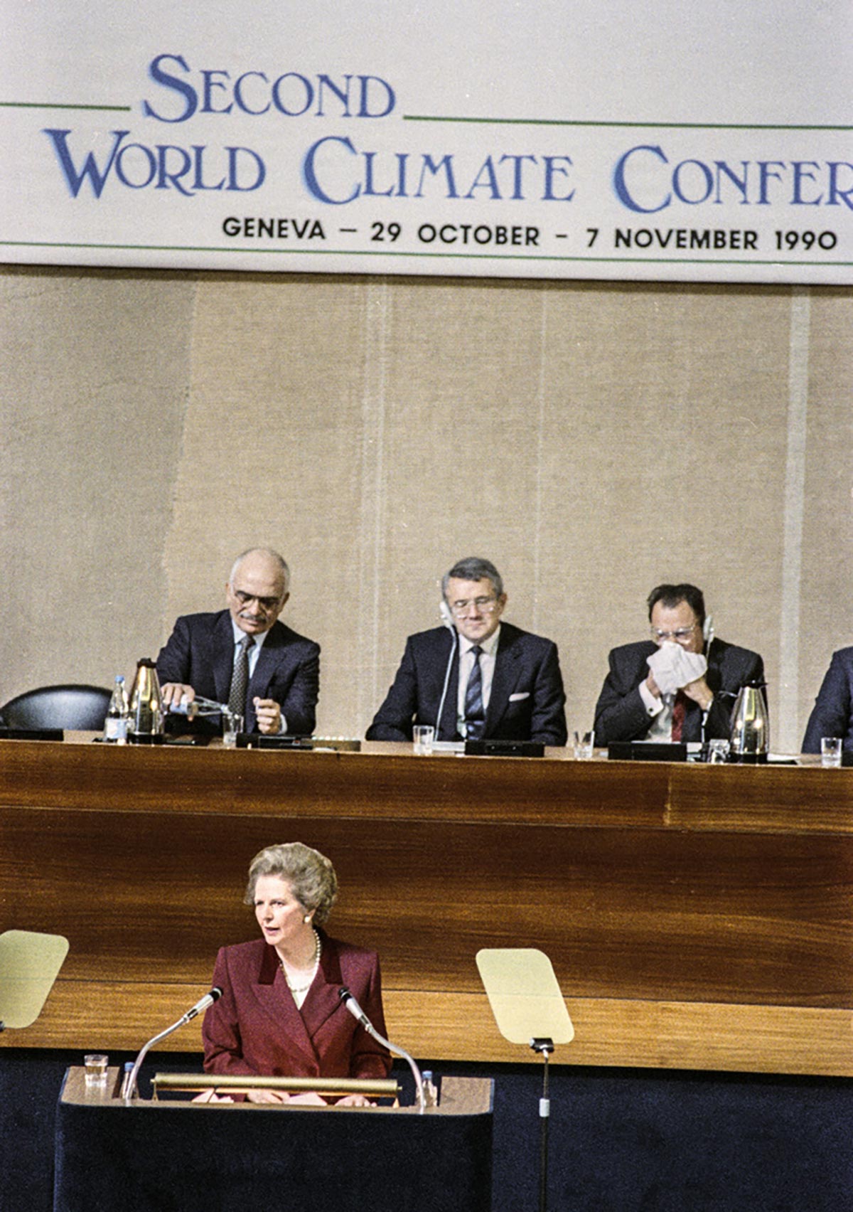 la deuxième Conférence mondiale sur le climat en 1990 à Genève.