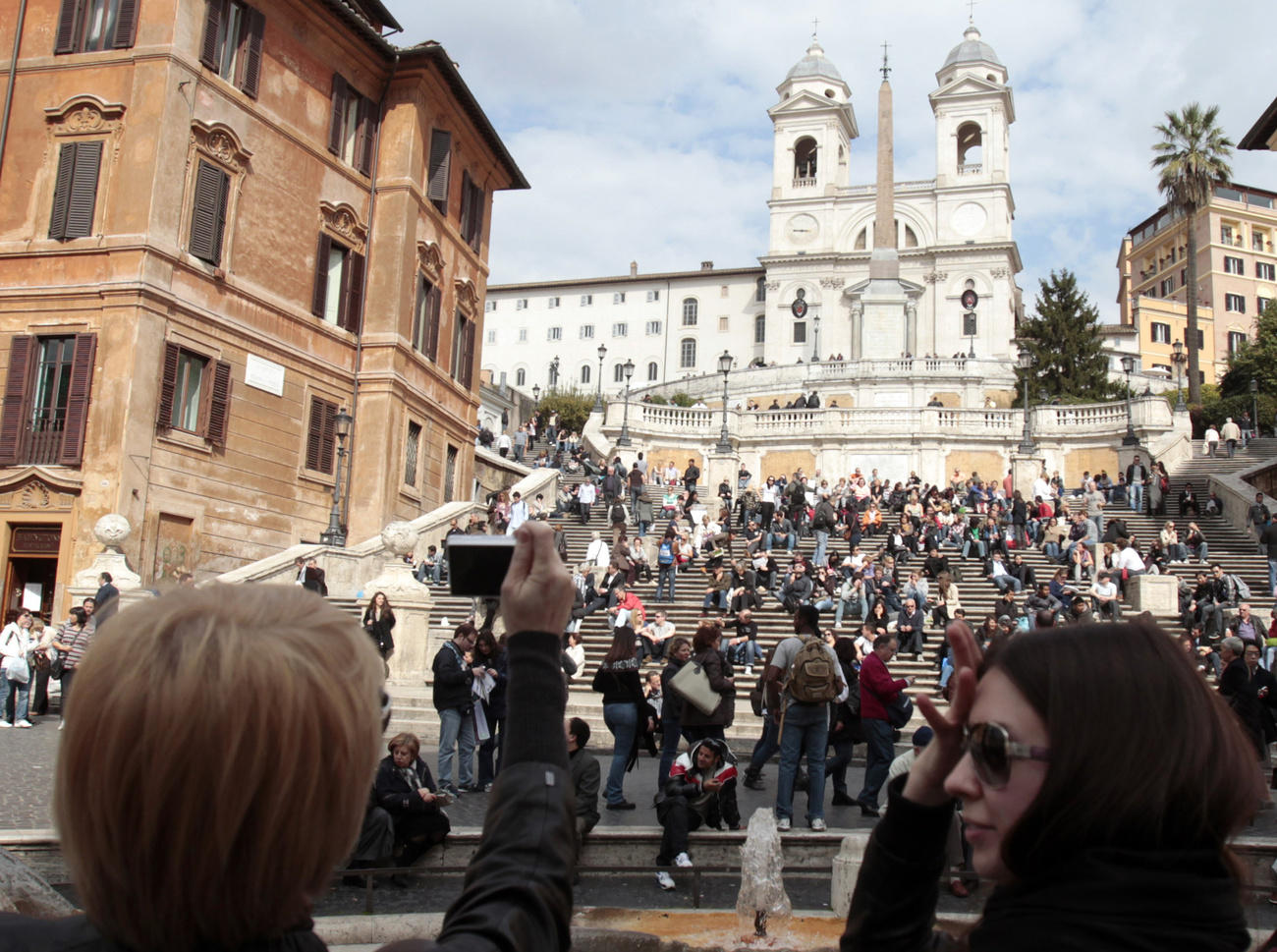 La scalinata di Trinità dei Monti.