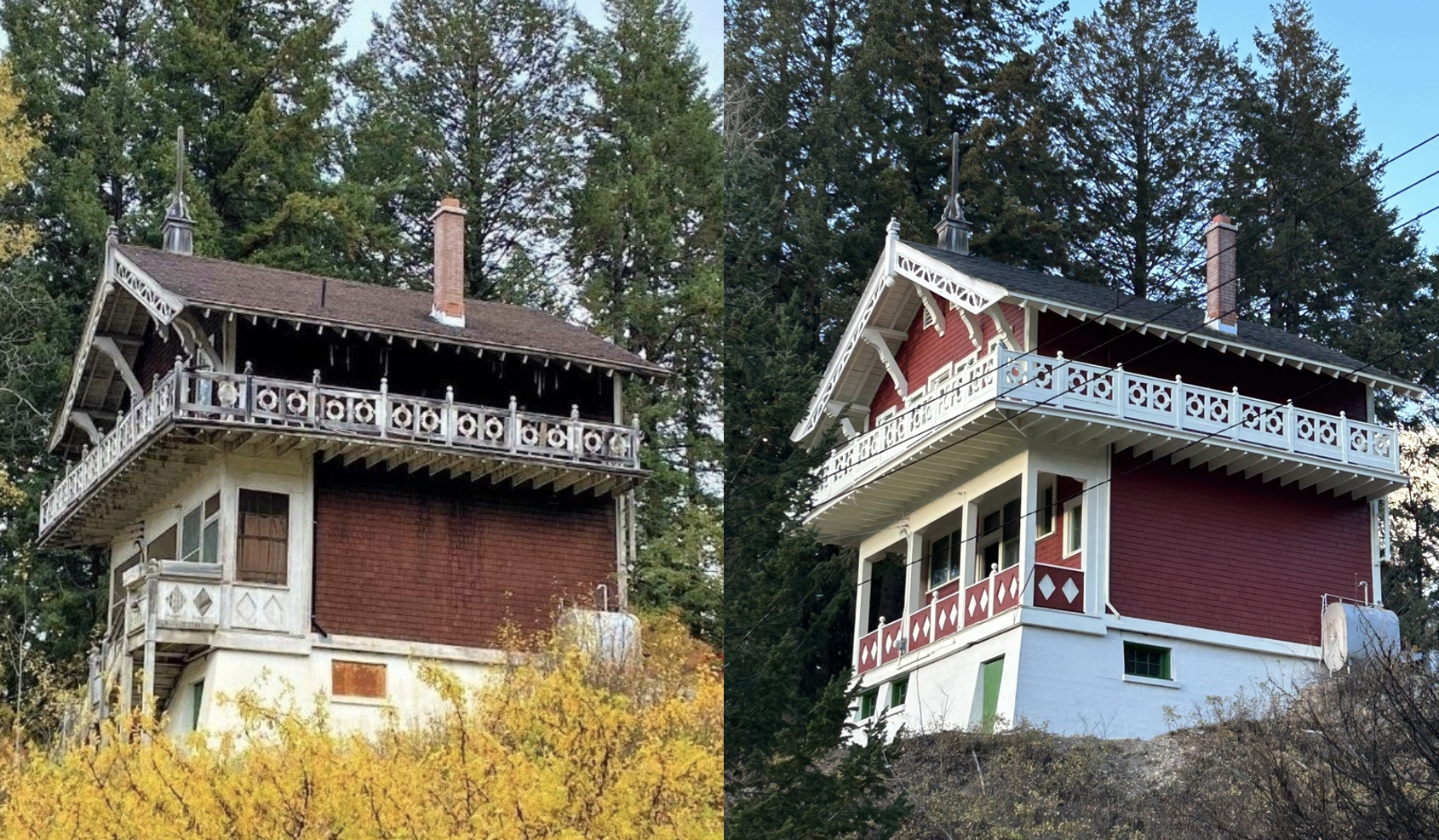 Chalet Feuz, Vorher und nach der Renovation