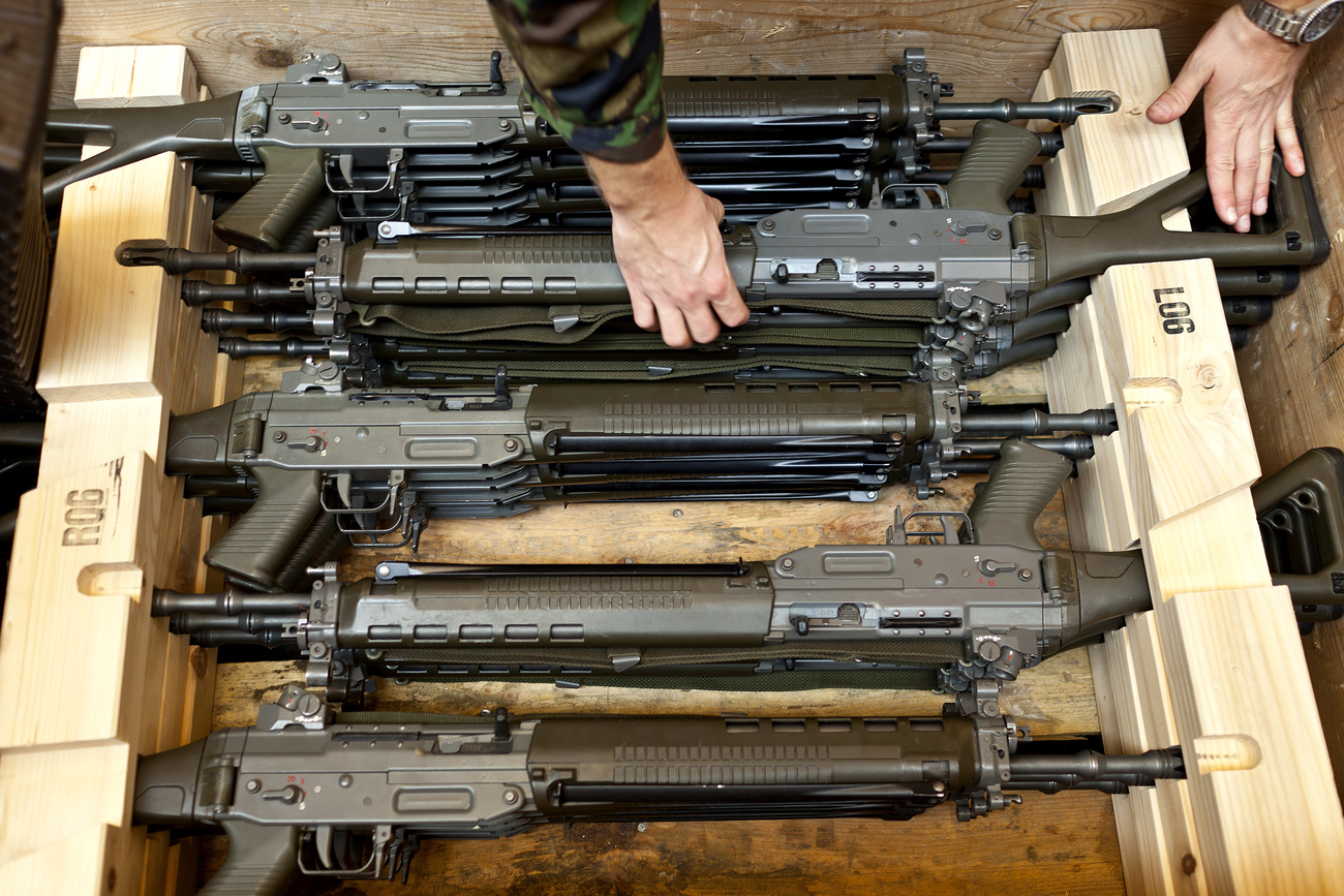 Swiss army guns.
