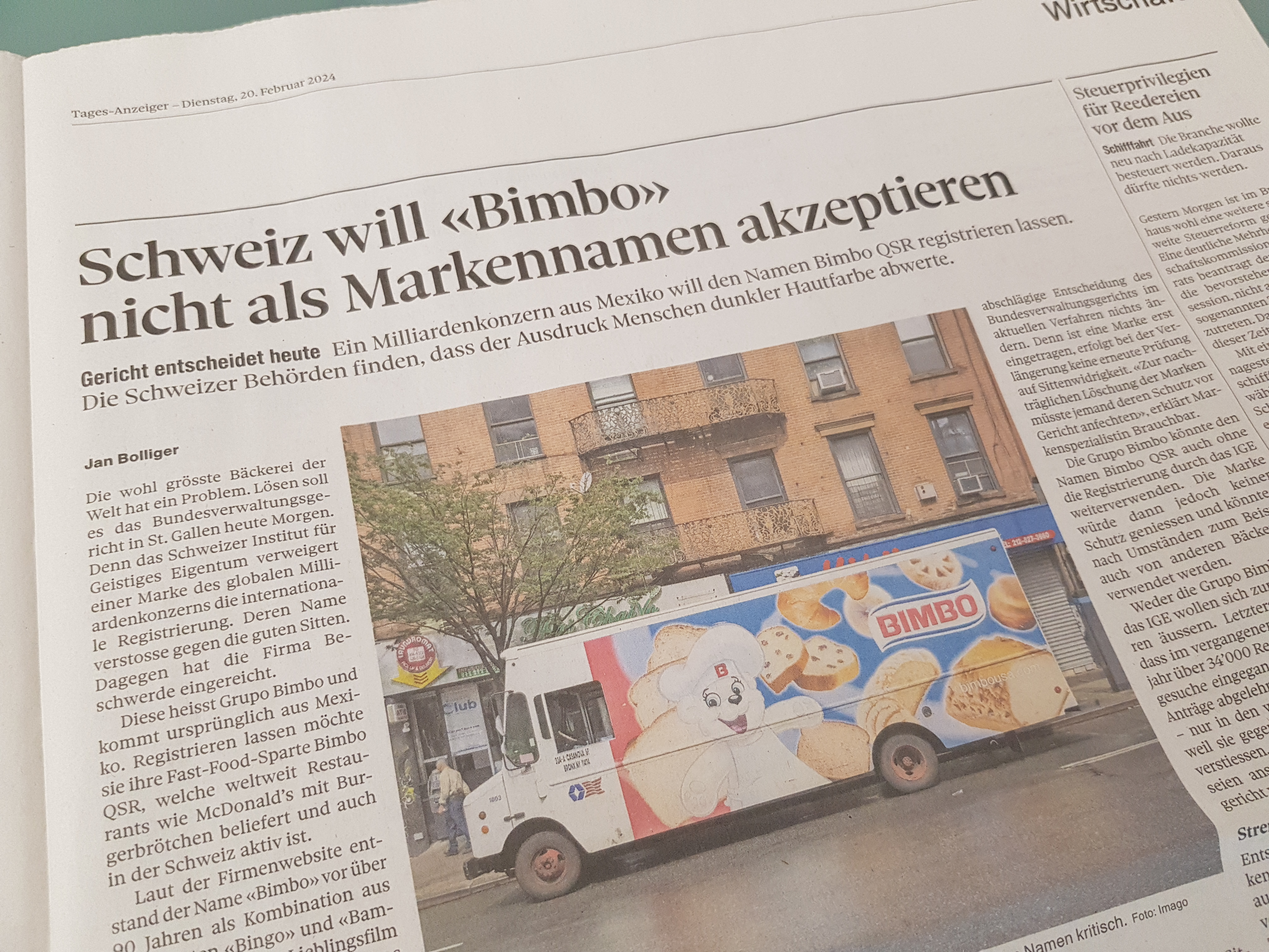 Zeitungsausschnitt