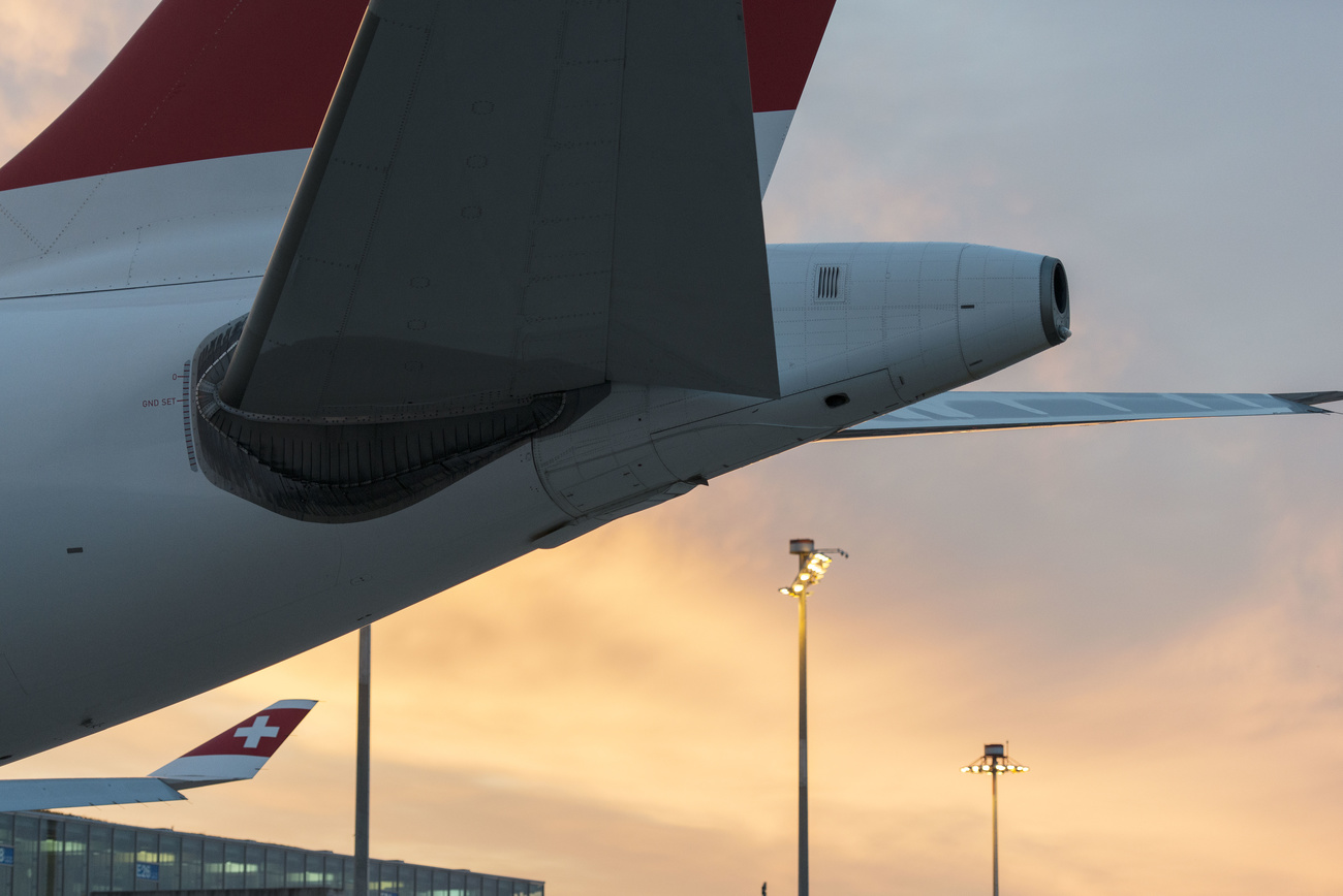 airplane at night