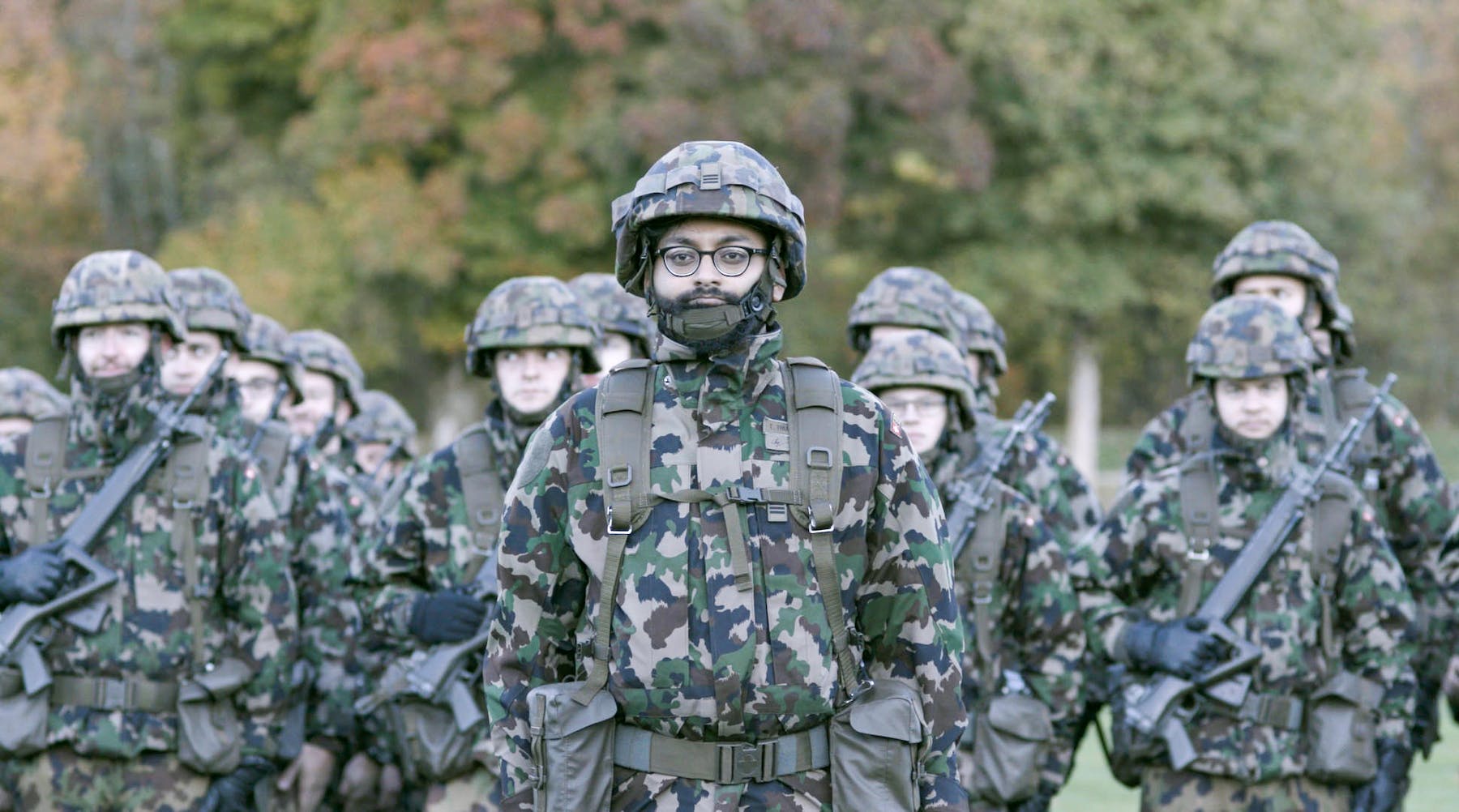 Group of soldiers in camouflage