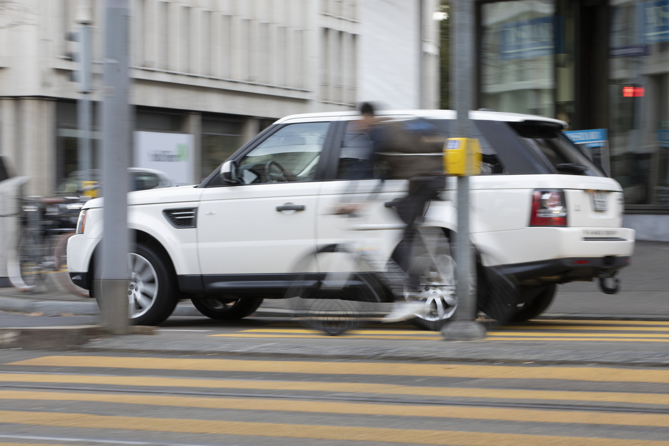 Big Landrover in Zurich.