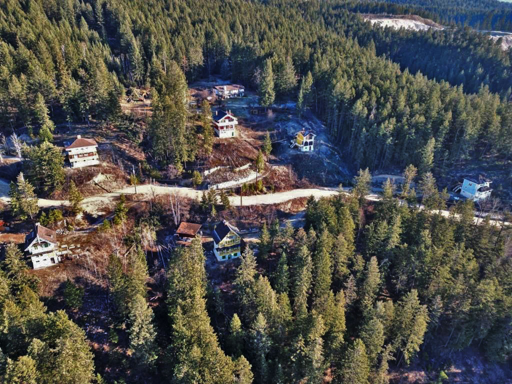 mountain scape from above