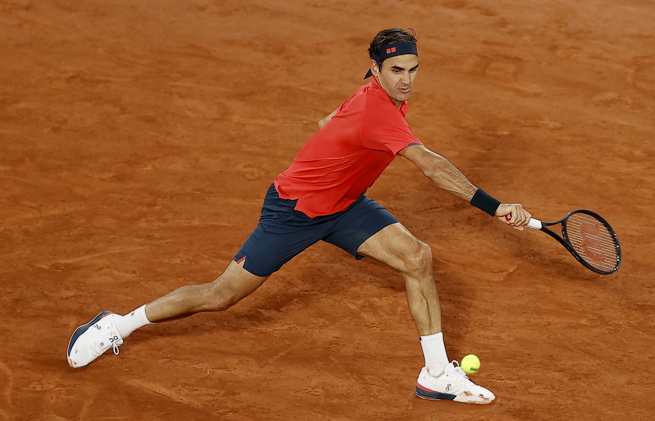 Federer en la pista