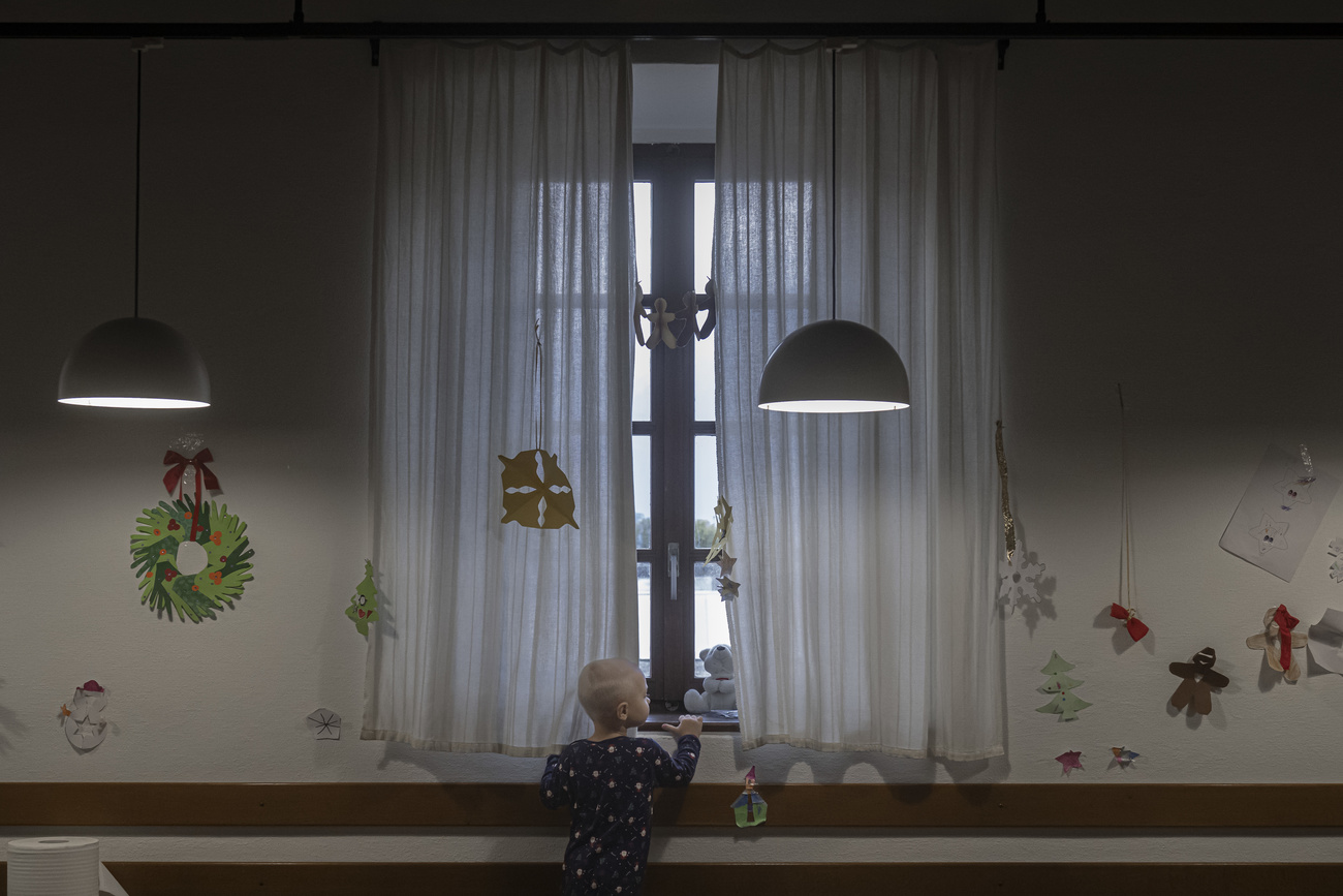 Around thirty Ukrainian refugees - mostly mothers with children, celebrate Christmas at the Capuchin Regional Centre in Lugano, December 25, 2022.