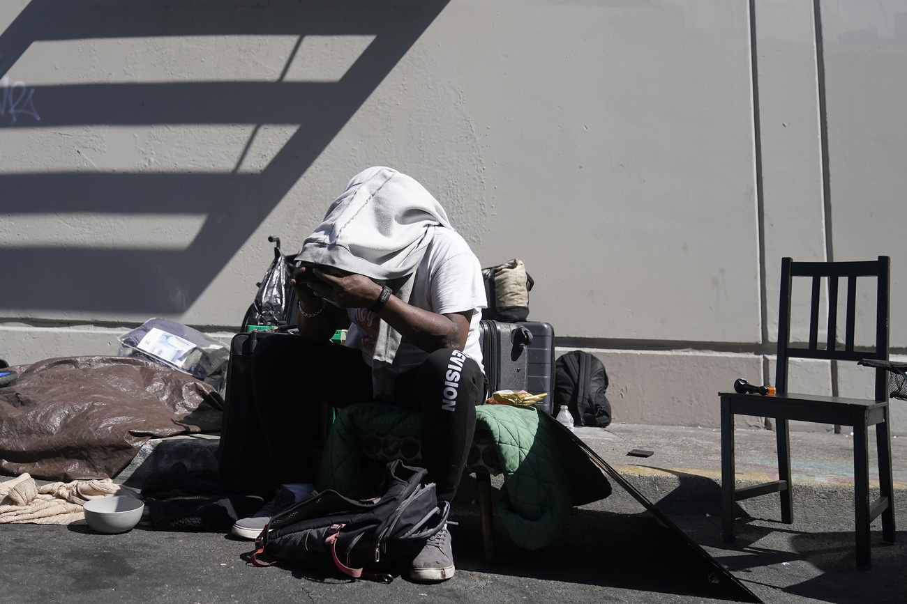 Drogenabhängiger Obdachloser