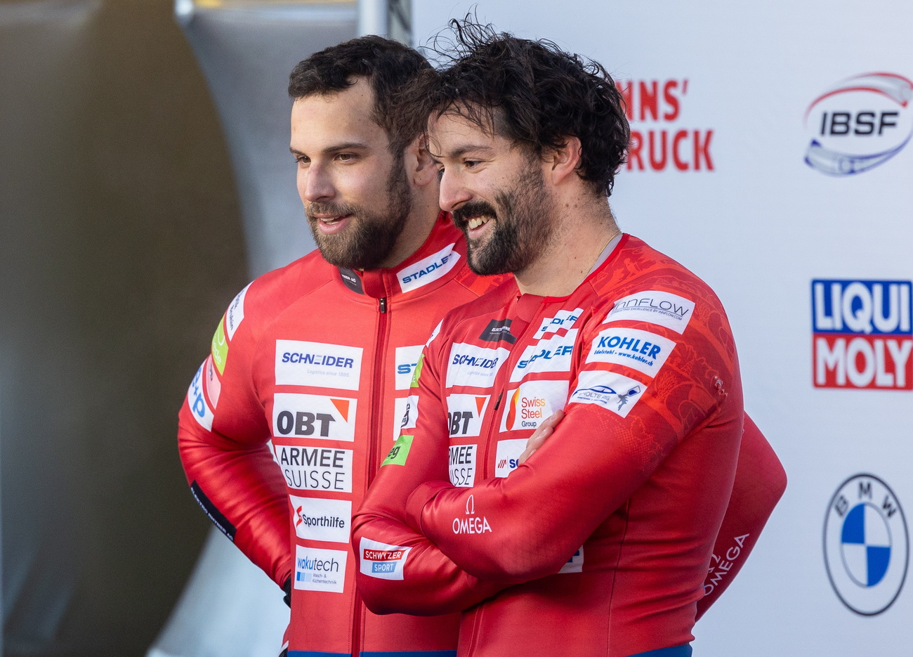 Sandro Michel (left) and Michael Vogt in Innsbruck in December