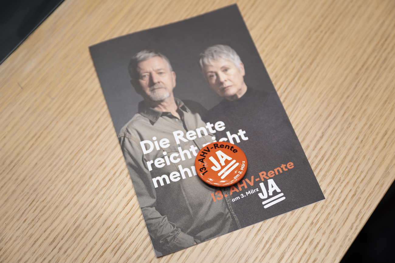 Kampagnematerial für 13. AHV-Rente