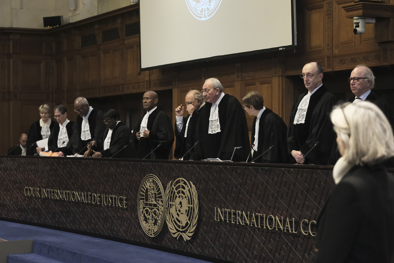 I giudici della corte internazionale dell Aia.
