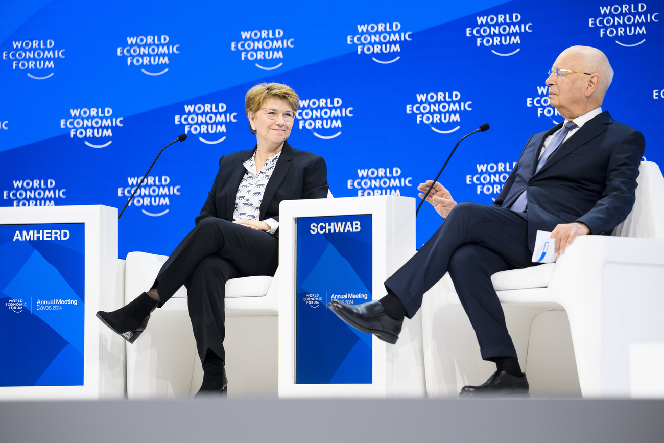 viola amherd e Klaus Schwab