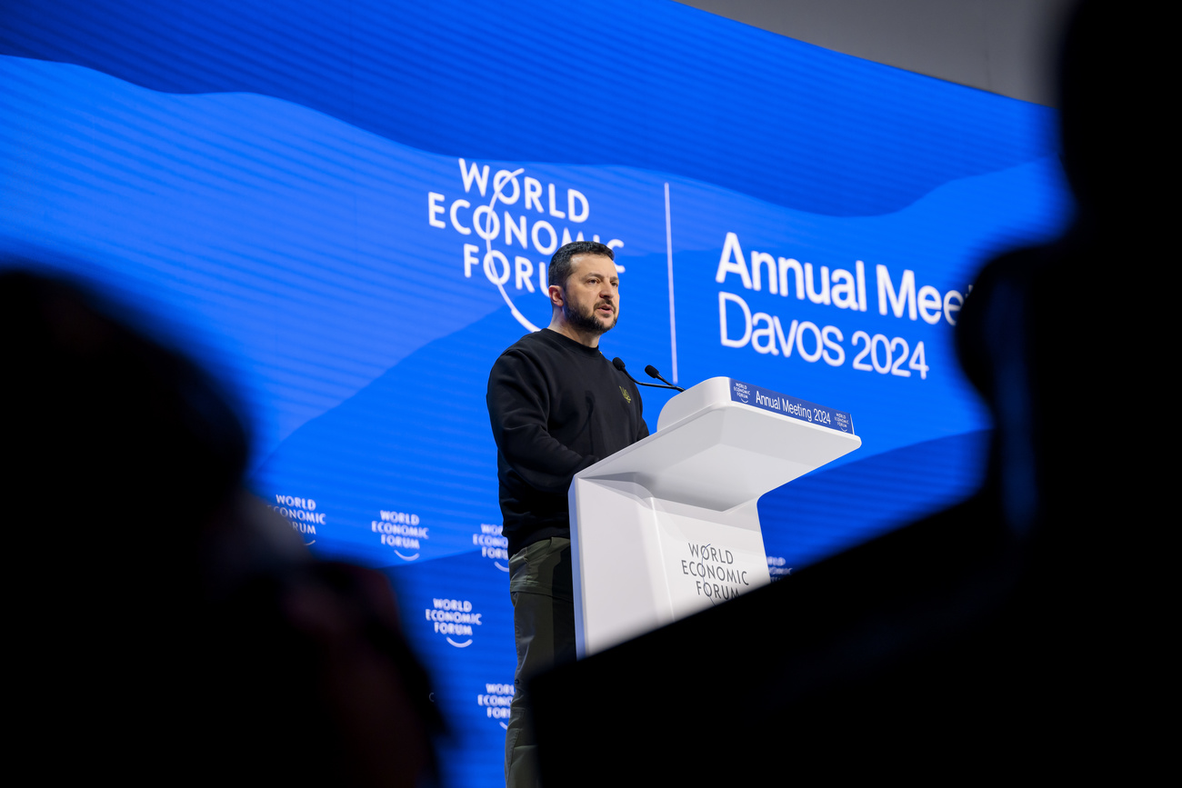 volodymyr zelensky parla sul palco del wef