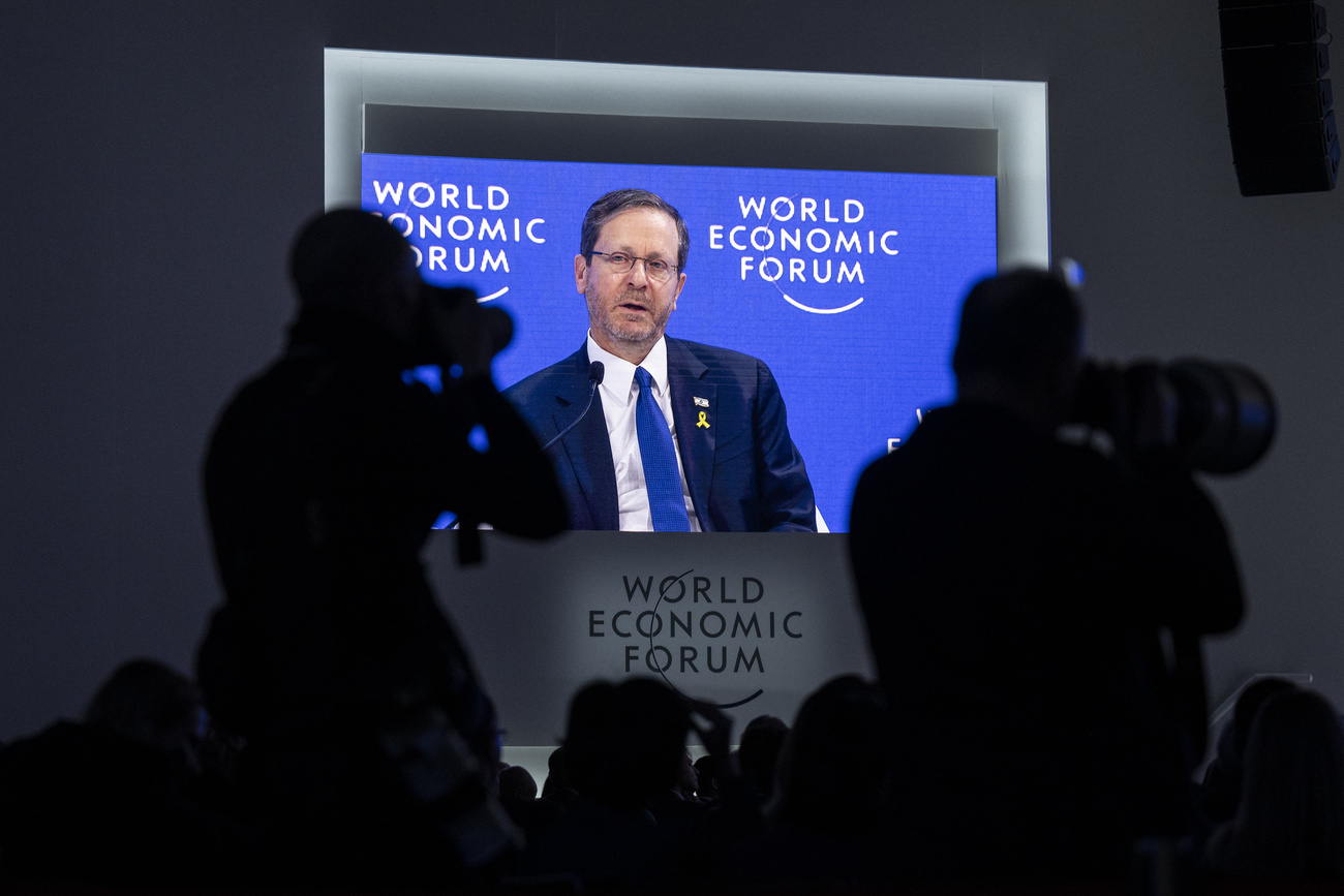 Isaac Herzog, Israel s president, at the WEF meeting in Davos.