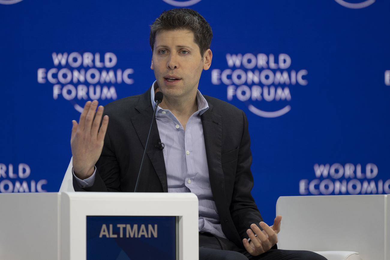 Sam Altman, CEO von OpenAI und Schöpfer von ChatGPT, am WEF 2024.